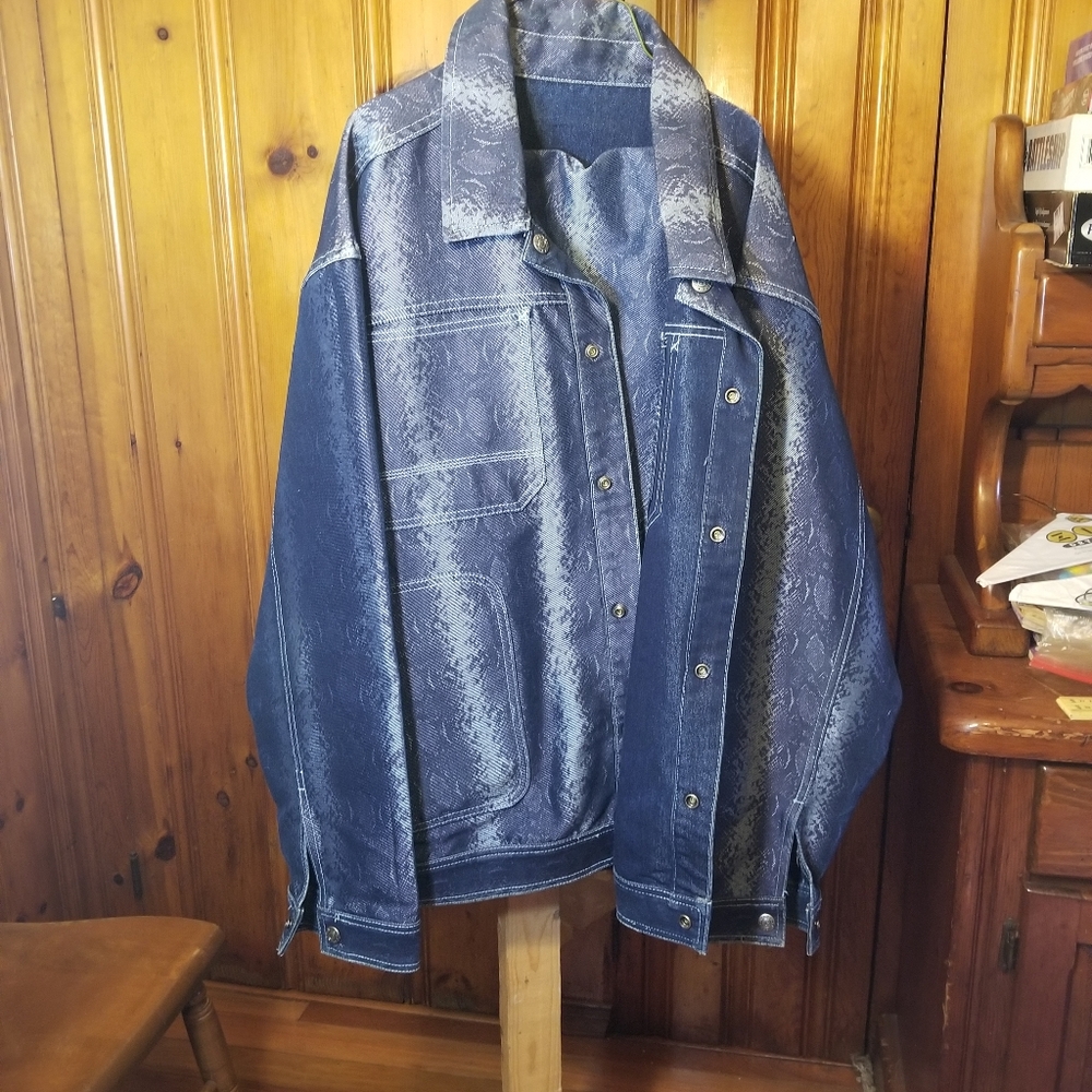 Vintage reversible  jean  suit